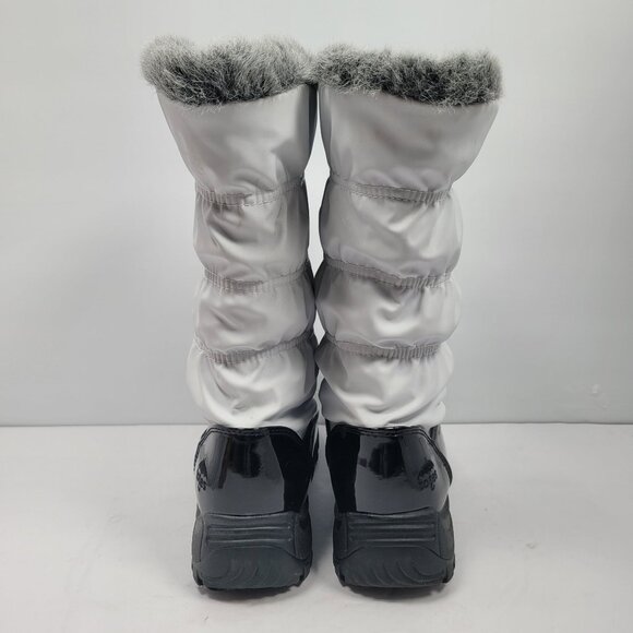 Totes Women's White Zip Front Waterproof Boots Plush Lined US Size 8 - Picture 4 of 11